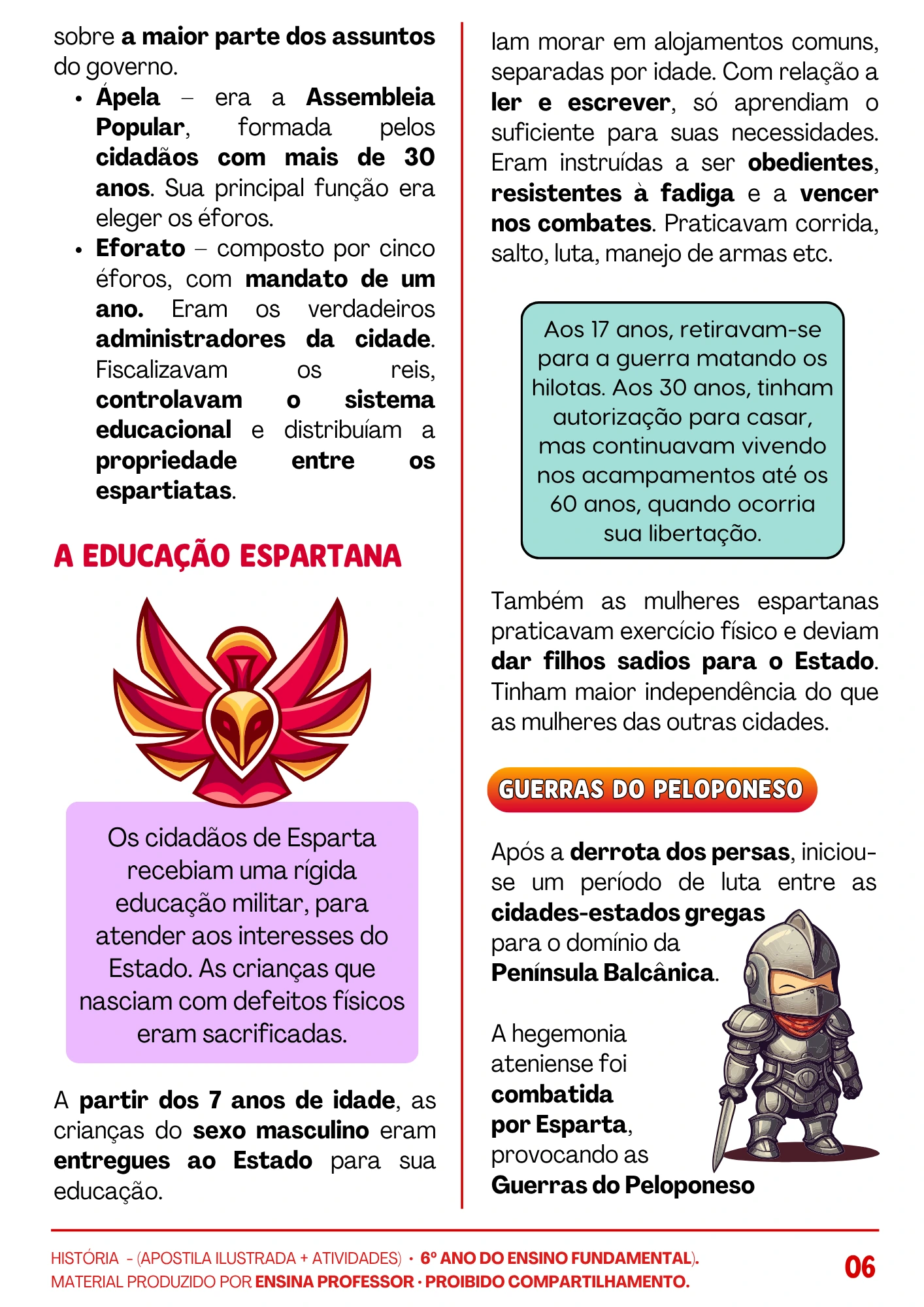 HISTÓRIA 6º ANO APOSTILA TEÓRICA E ATIVIDADES (100)